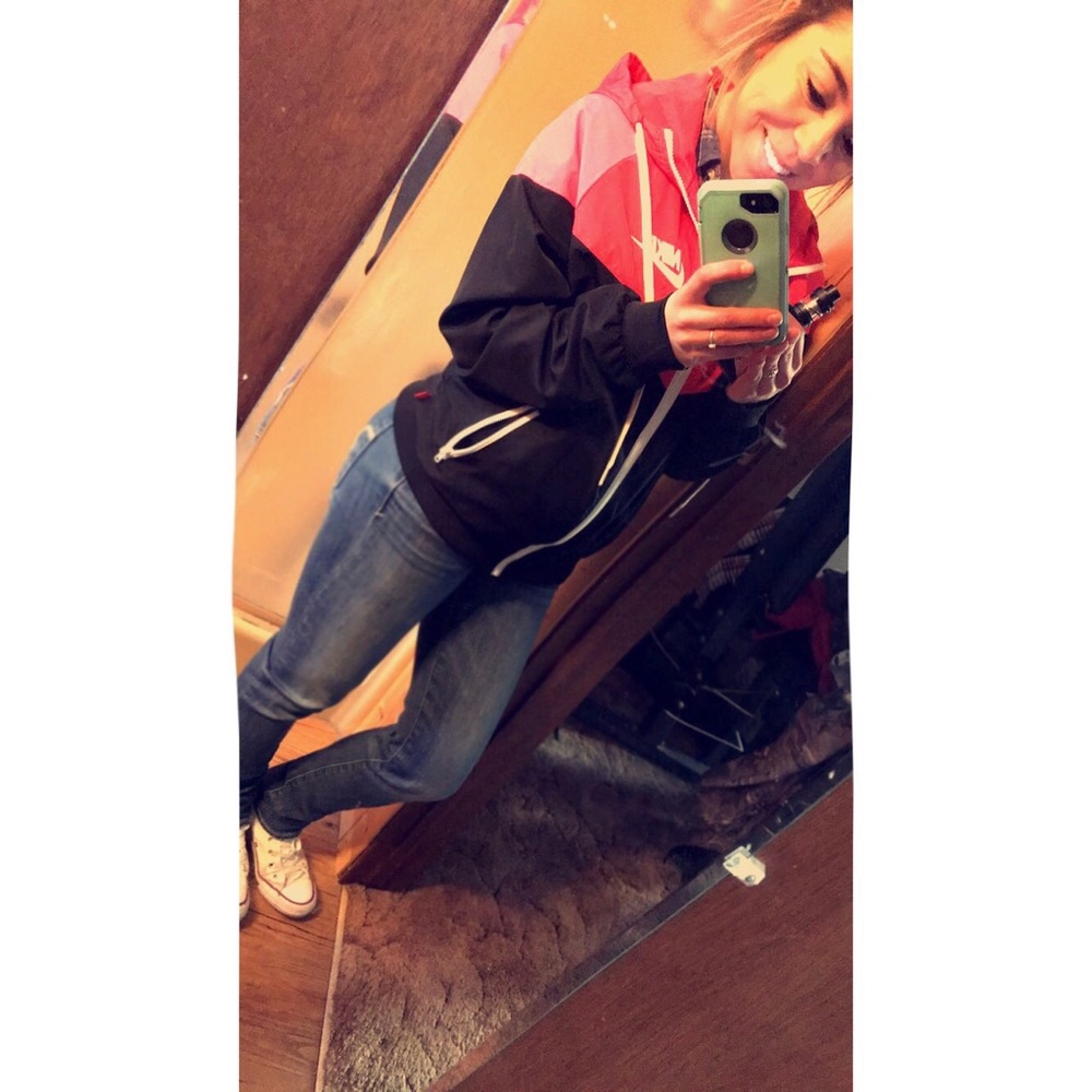 Pink Nike rain jacket! Medium